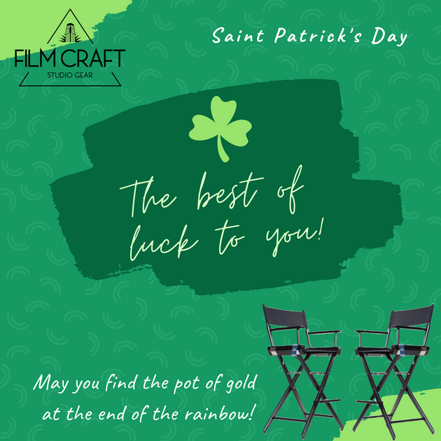 ONE DAY ST. PATRICK'S DAY DISCOUNT CODE! Filmcraft Studio Gear
