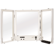 Nestor Factory LED Makeup Mirror Tri-Fold Table Top Black