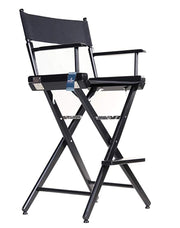 TALL DIRECTOR CHAIR 30" BAR HEIGHT BLACK FINISH (Pre-order ONLY) - Filmcraft Studio Gear