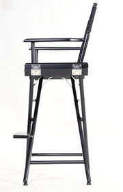 TALL DIRECTOR CHAIR 30" BAR HEIGHT BLACK FINISH (Pre-order ONLY) - Filmcraft Studio Gear