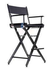 TALL DIRECTOR CHAIR 30" BAR HEIGHT BLACK FINISH (Pre-order ONLY) - Filmcraft Studio Gear