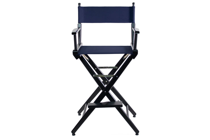 TALL DIRECTOR CHAIR 30" BAR HEIGHT BLACK FINISH - Filmcraft Studio Gear