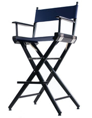 TALL DIRECTOR CHAIR 30" BAR HEIGHT BLACK FINISH - Filmcraft Studio Gear