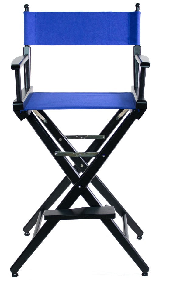 TALL DIRECTOR CHAIR 30" BAR HEIGHT BLACK FINISH (Pre-order ONLY) - Filmcraft Studio Gear