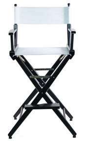 TALL DIRECTOR CHAIR 30" BAR HEIGHT BLACK FINISH (Pre-order ONLY) - Filmcraft Studio Gear